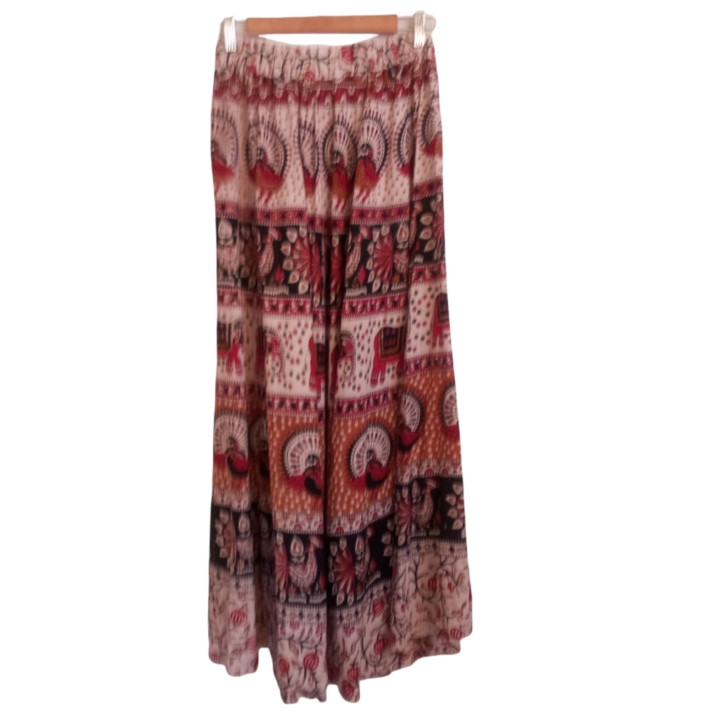 Vintage Handmade Boho Ethnic Cotton Skirt Size XS - Picture 7 of 8